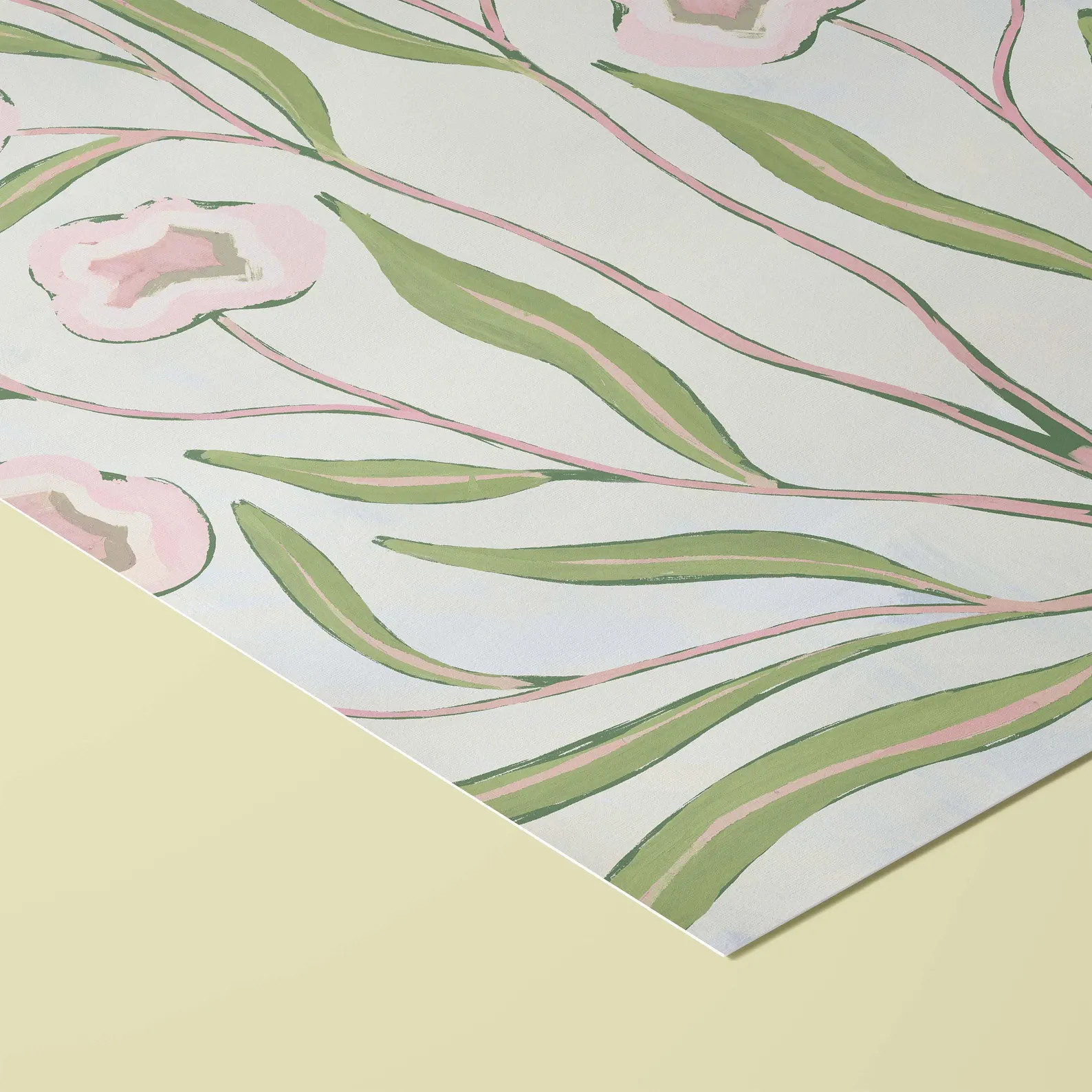 Botanical Fine Art Print | Pink & Green Flowers | Modern Southern | Rainey Studio | Etsy (Global)