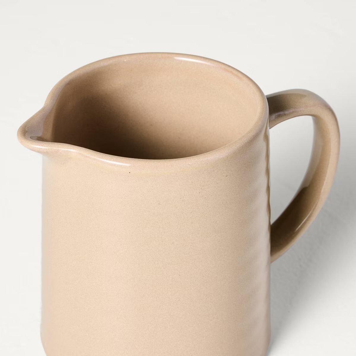 19oz Stoneware Pitcher Tan - Hearth & Hand™ with Magnolia | Target