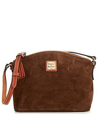 Dooney Bourke Robin Suede Crossbody Bag - Brown Tmoro | Dillard's