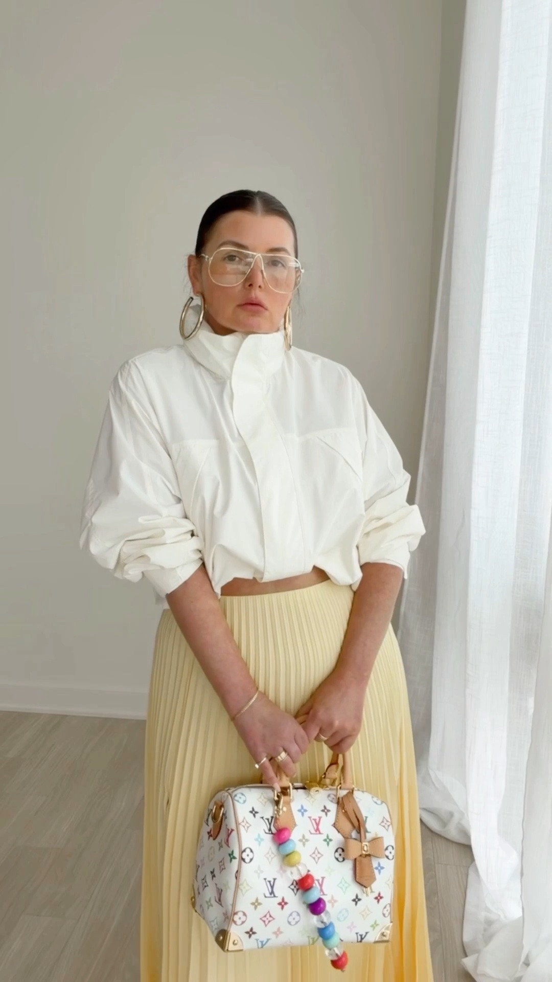 Pleated maxi skirt runs true to size
I’m 5’4” wearing a medium

#LTKootd #LTKgrwm