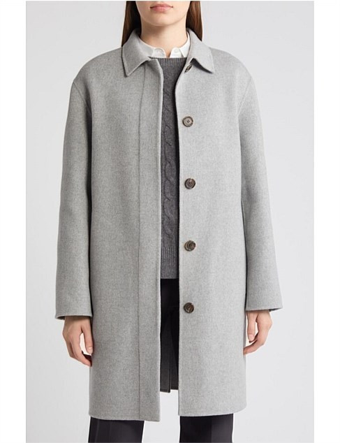 Theory Car Coat In Double-faced Wool-cashmere | David Jones | David Jones (Australia & New Zealand)