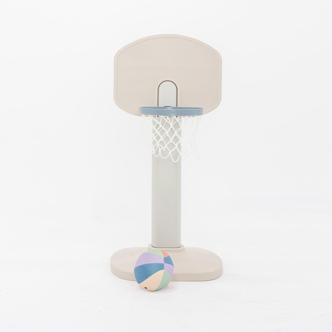 PLAYSMOL Basketball Hoop for Toddlers & Kids, Rainbow Backboard with Blue Rim, Indoor Outdoor Min... | Amazon (US)