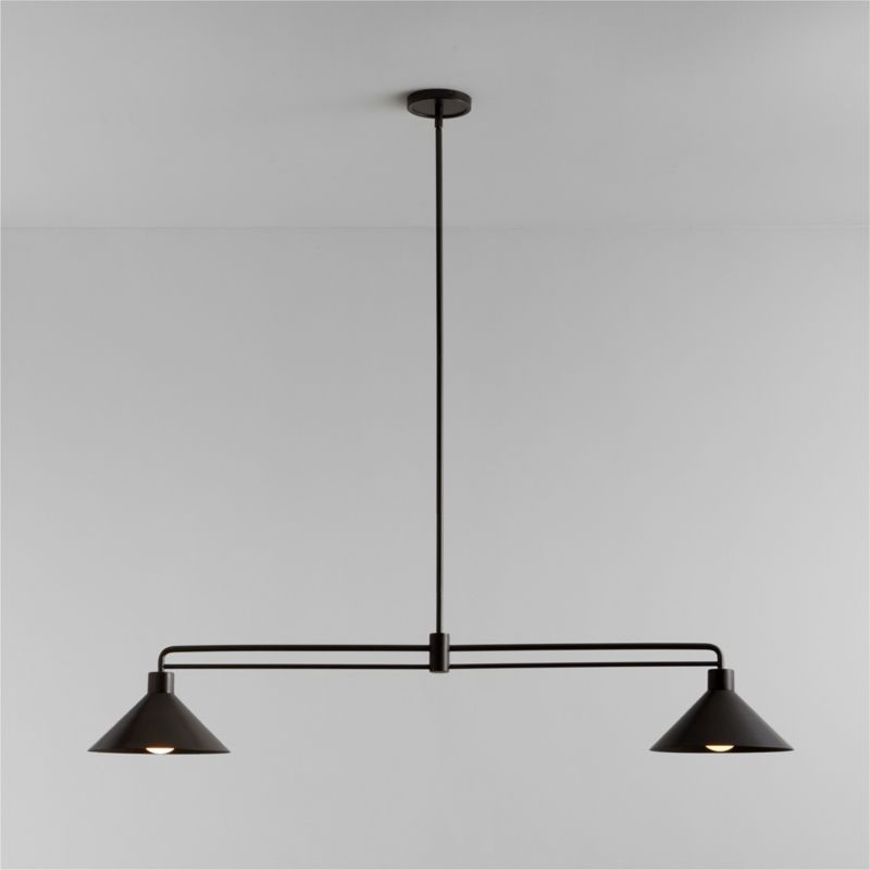 Andre Black 2-Light Pendant + Reviews | Crate & Barrel | Crate & Barrel