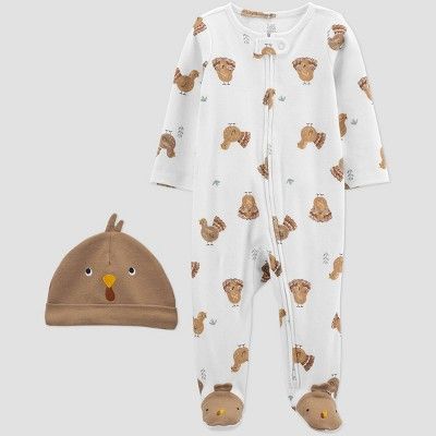 Baby Turkey Thanksgiving Sleep N' Play - Just One You® made by carter's White/Brown | Target