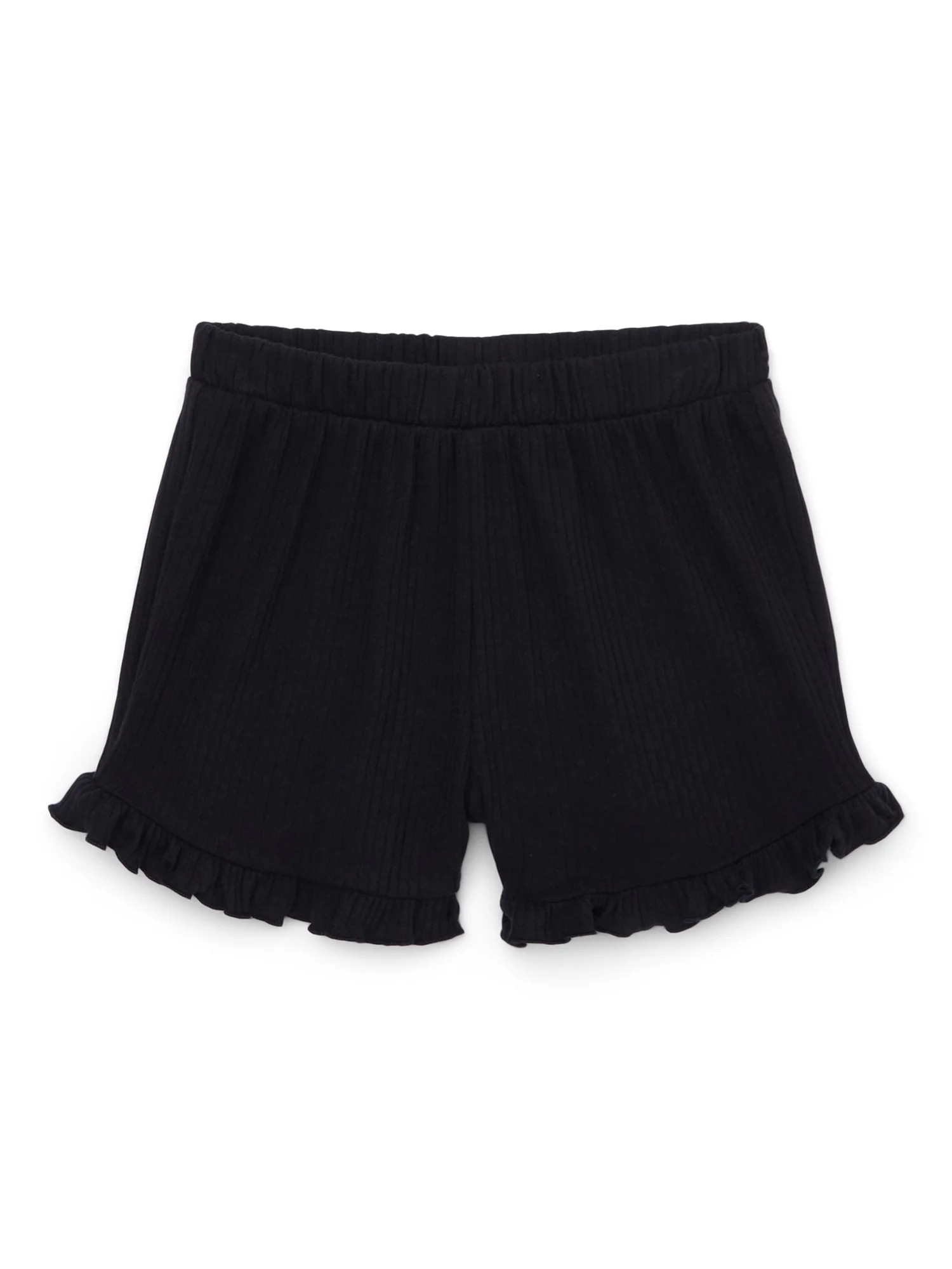 Garanimals Pantalones Cortos de Canalé Liso con Volantes para Niña Pequeña Tallas 18M-5T | Walmart (US)