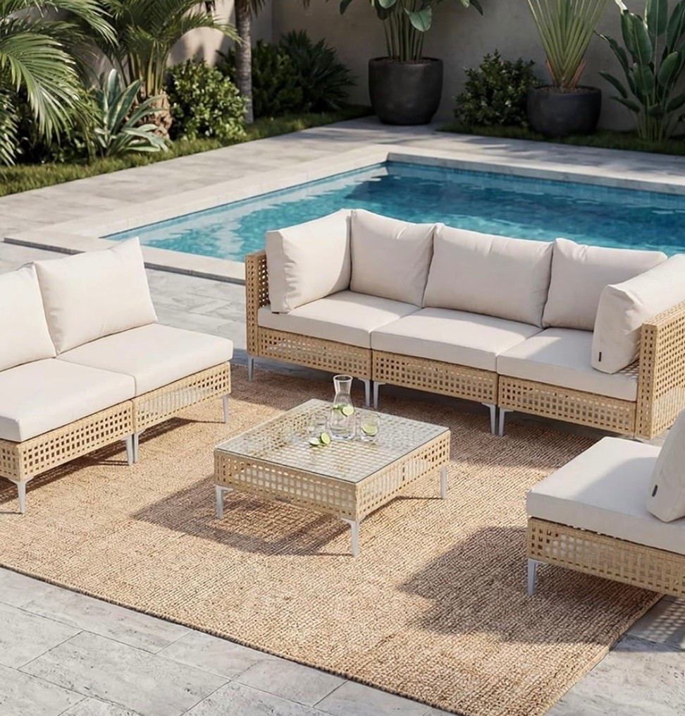 Amazon outdoor conversation set available in many configurations. Shop outdoor rugs, pillows and more summer porch and patio.

#LTKdayinmylife #LTKHome #LTKSaleAlert