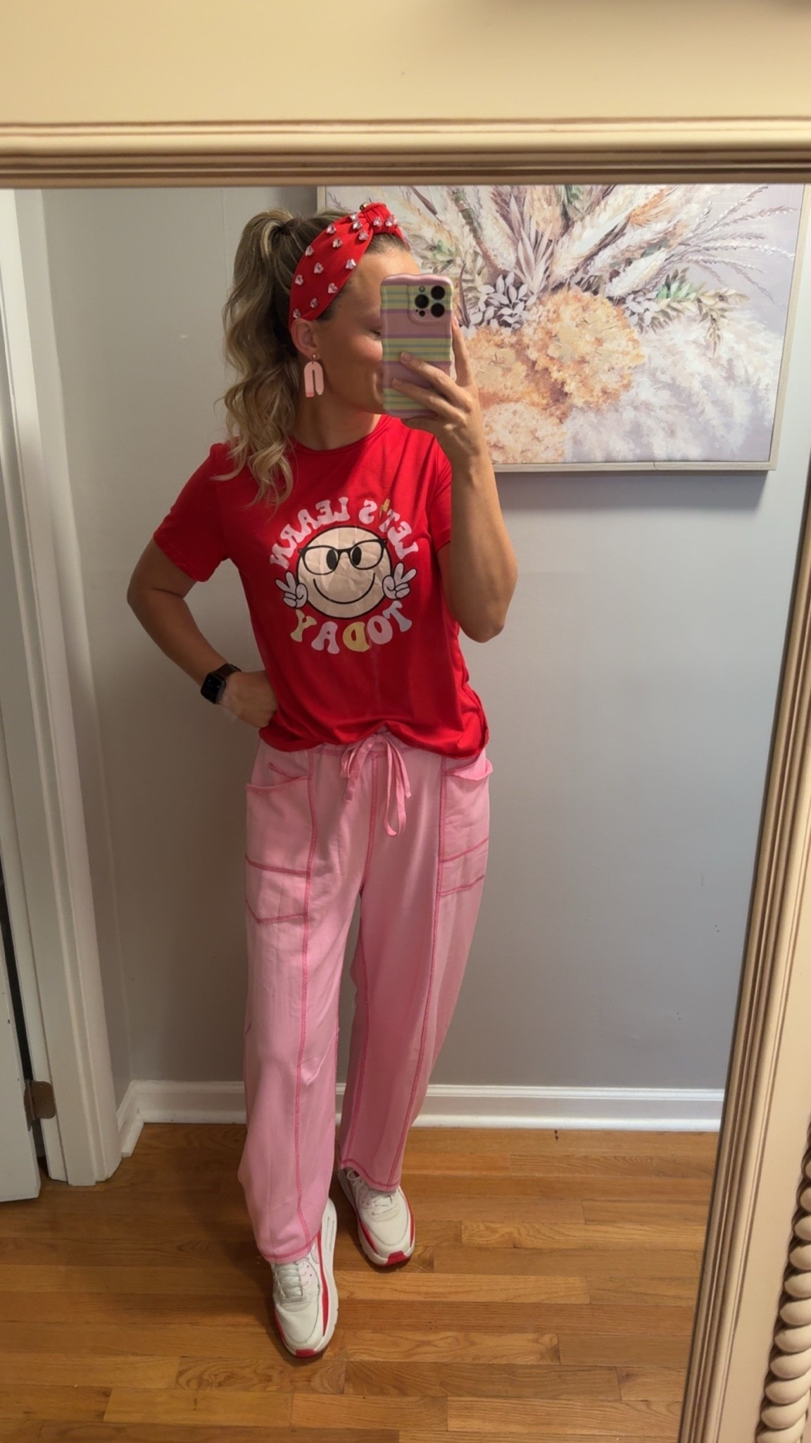 love a good pink and red combo ❤️💞

#LTKootd #LTKWorkwear #LTKmorningroutine