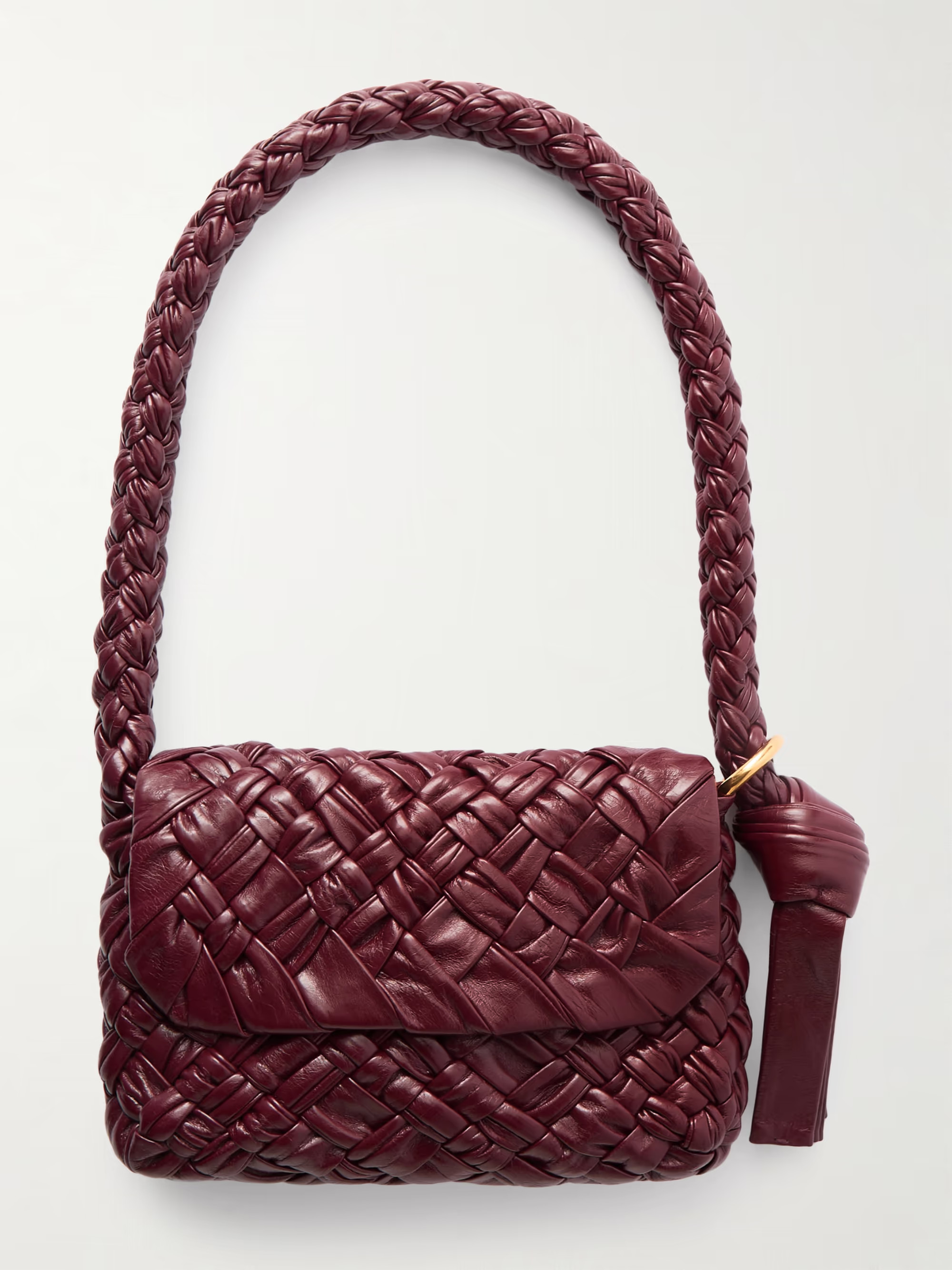 Kalimero Città small gathered intrecciato leather shoulder bag | NET-A-PORTER (US)