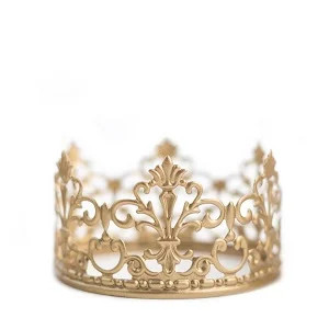 Crown Princess Prince Gold Crown Cake Topper Decoration For Birthday Sweet 16 Weddings 2.25"" H x 4" | Walmart (US)
