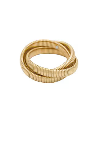By Adina Eden Chunky Triple Intertwined Snake Bracelet in Gold from Revolve.com | Revolve Clothing (Global)