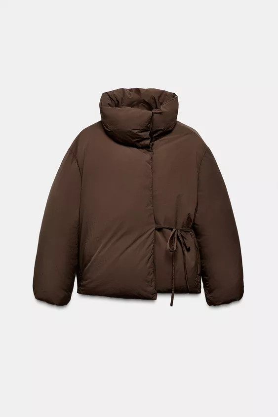 SHORT QUILTED ANORAK WITH WATER AND WIND PROTECTION | Zara US