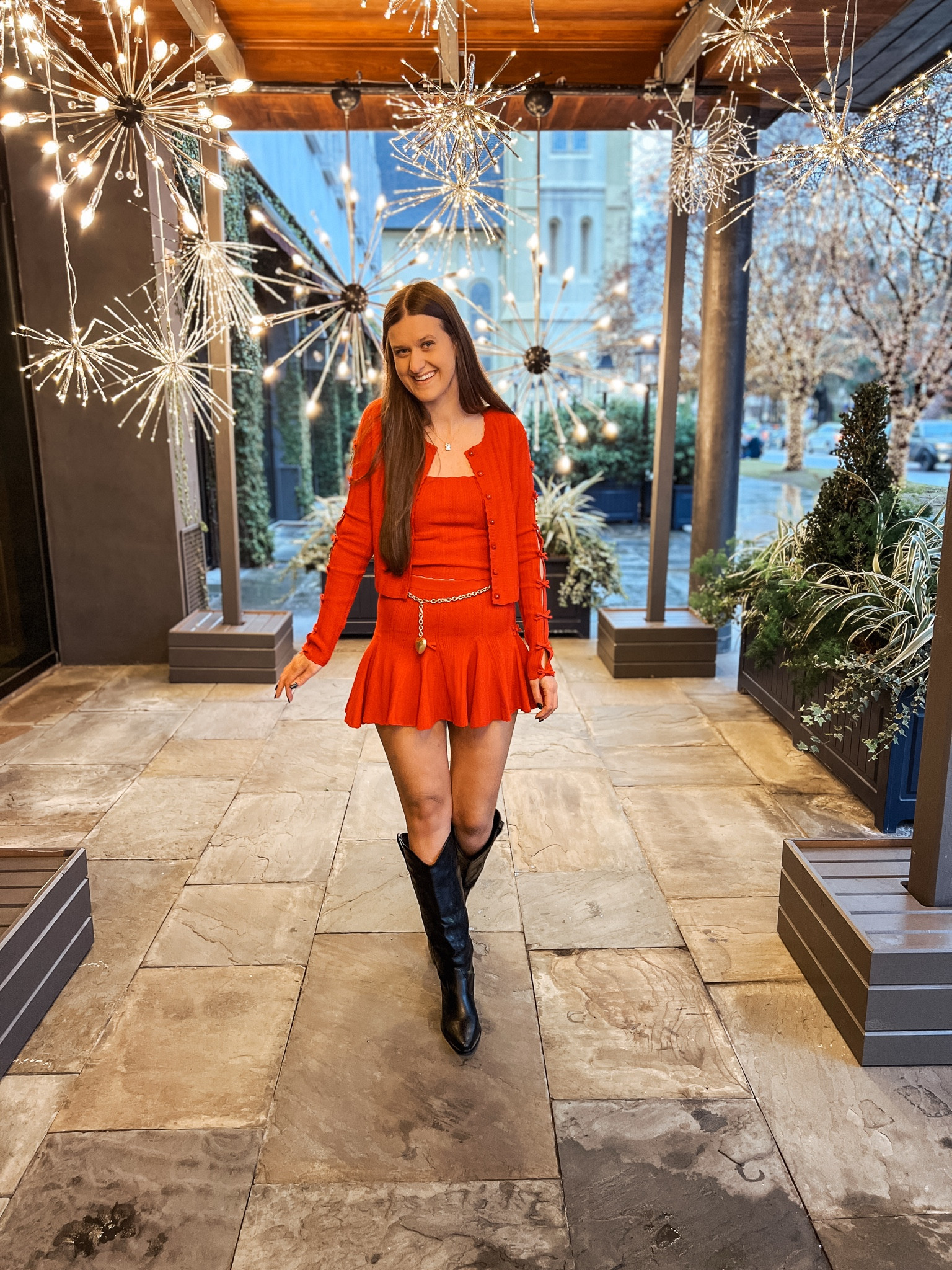The most perfect holiday red set for all your holiday parties this season! i’m obsessed with all the little bow details! 

#LTKHoliday #LTKootd #LTKSeasonal