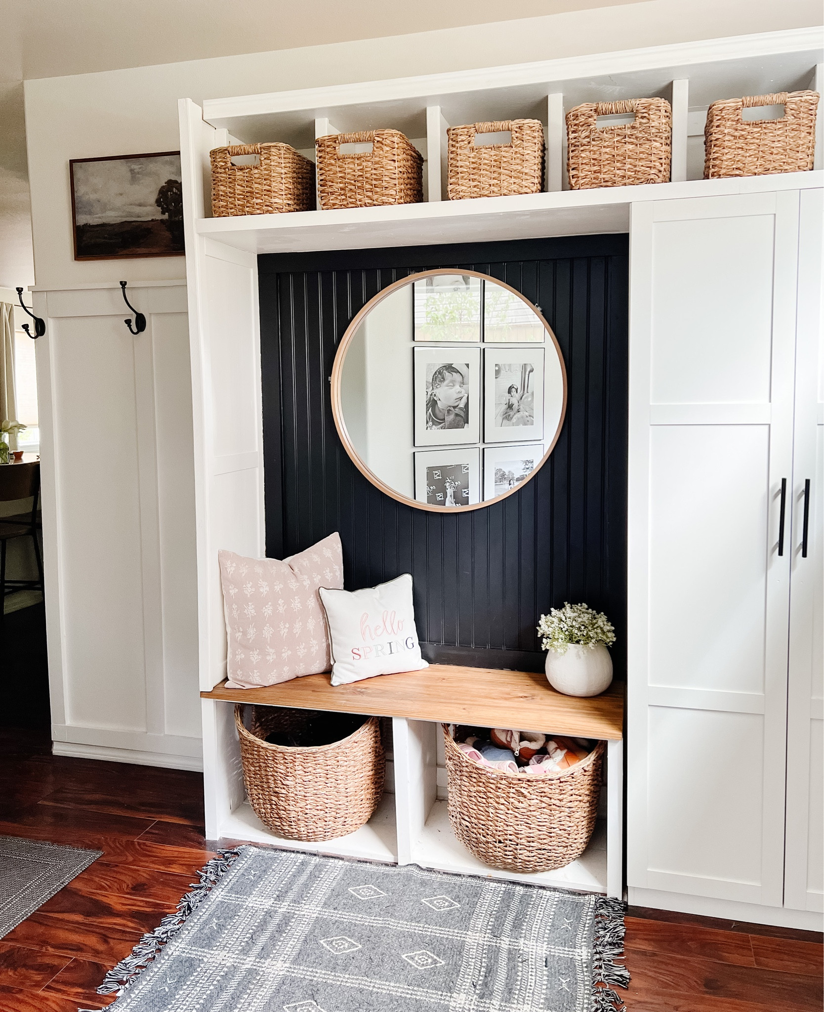 Simple entryway styling✨ 
entryway, target finds, wicker baskets, entry mirror

#LTKhome #LTKFind #LTKstyletip