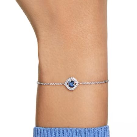 I was recently gifted this lovely Swarovski bracelet at my baby shower. I’m obsessed because of course it’s my favorite color, blue. You can also pair this with the matching earrings and necklace available. 

#LTKGiftGuide