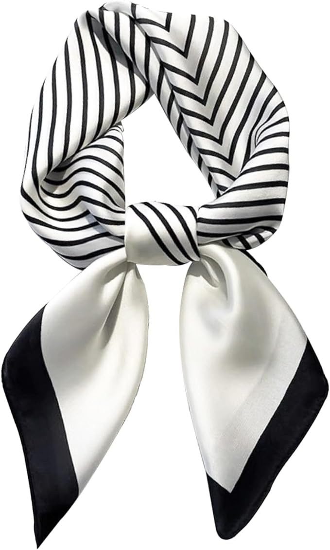 Satin Bandanas Head Scarf For Women Hair Scarves Accessories Lightweight Fashion Wrap Neck Silk S... | Amazon (UK)