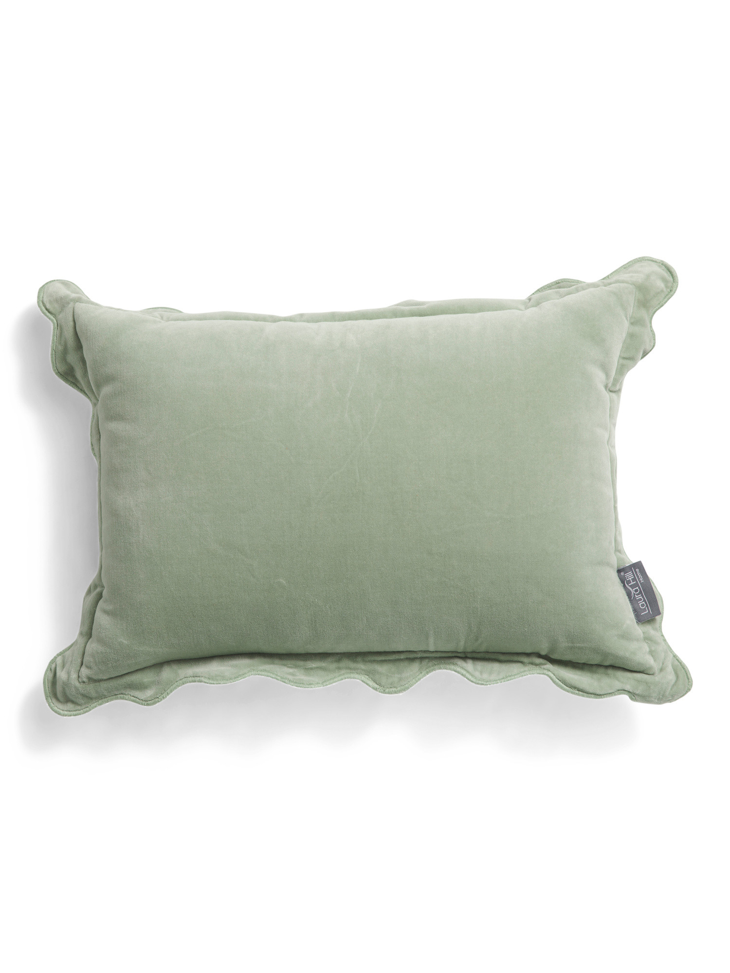 14x20 Velvet Scalloped Edge Pillow | TJ Maxx