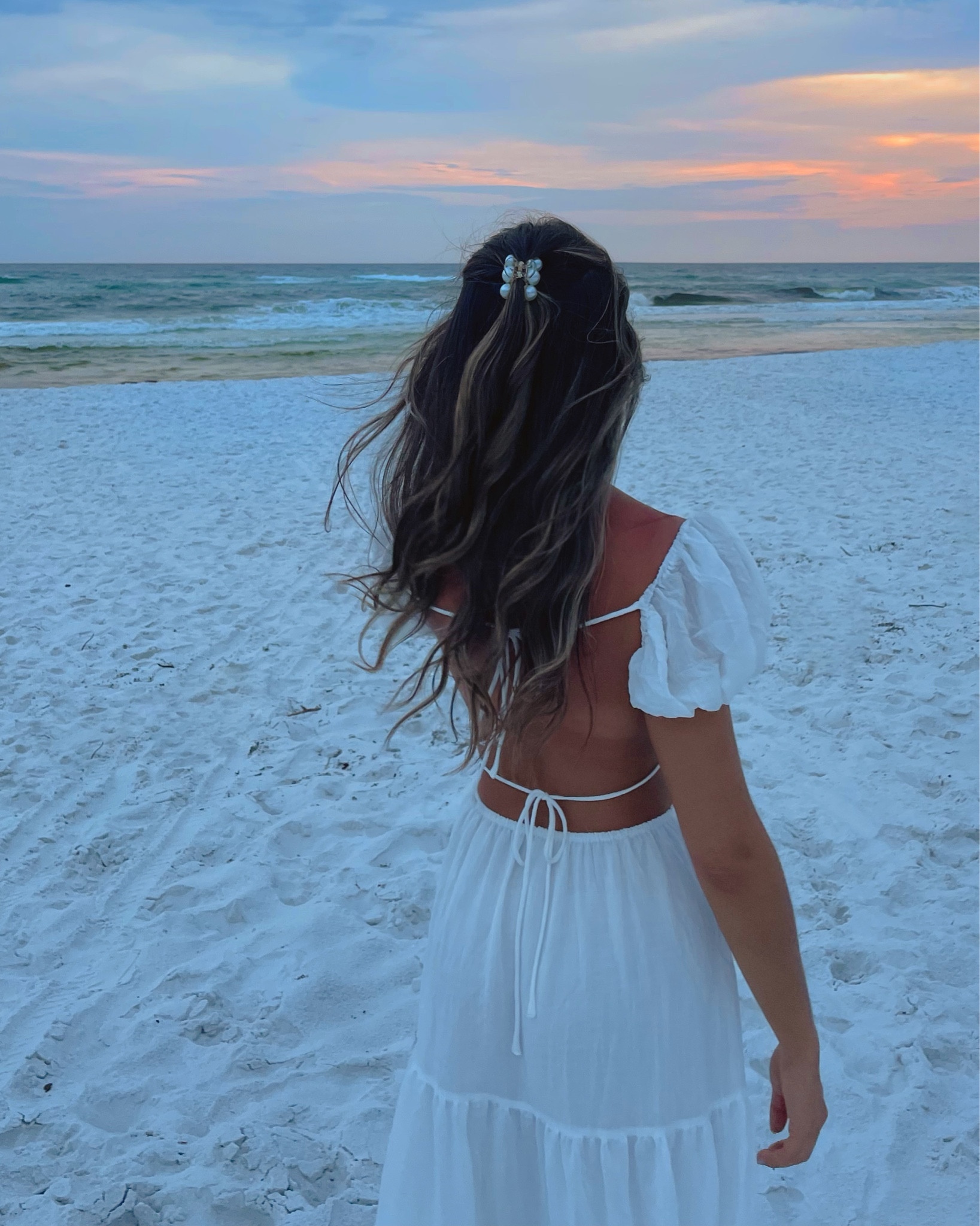 White beach dress 

#LTKStyleTip #LTKFindsUnder100