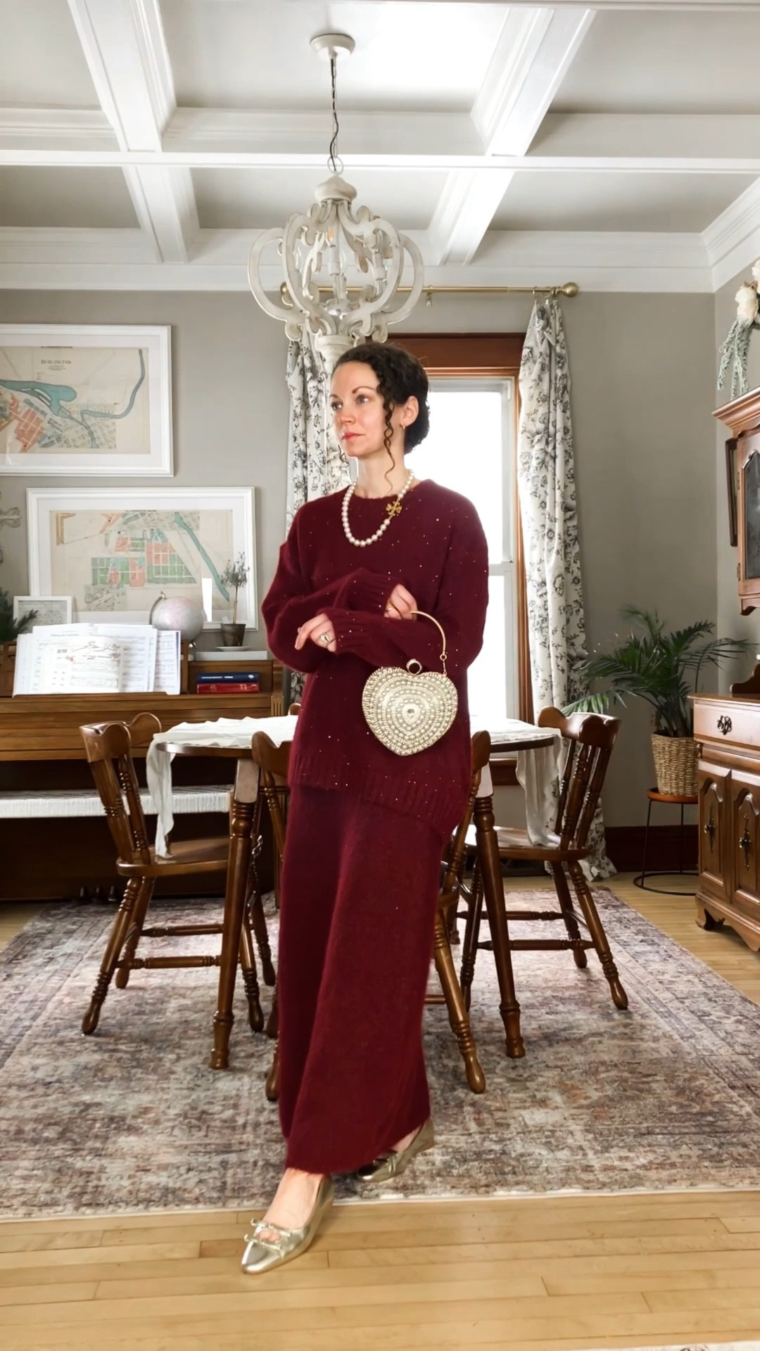 Sweater knit set for Valentine’s Day!
Burgundy sweater knit top and skirt from Chicwish. 
Necklace from Tory Burch (linking this year’s version, mine is old). 
Heart purse from Chicwish. 
Gold leather ballet flats from C.Paravano. 
Petite outfit. Classic outfit. Modest outfit. Valentine’s outfit. Winter outfit. 

#LTKOver40 #LTKmomlife #LTKValentine