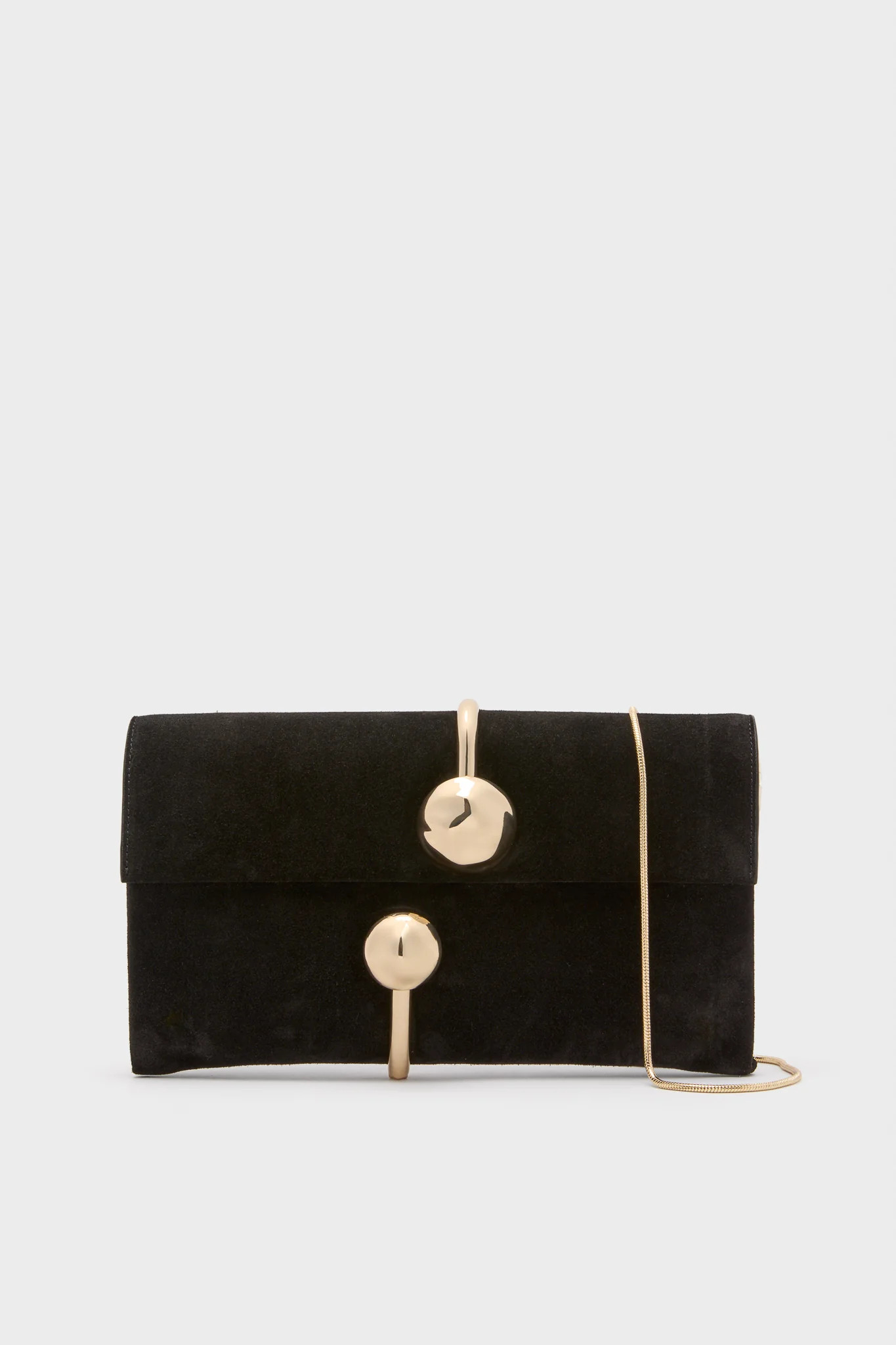 Black Amaya Suede Clutch | Tuckernuck (US)