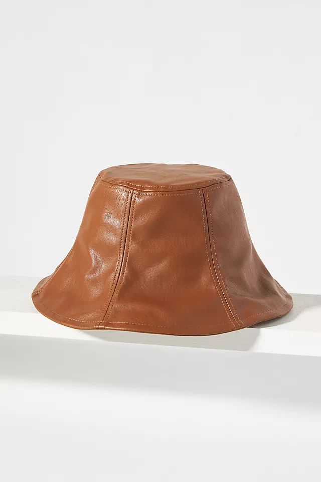 Faux Leather Bucket Hat | Anthropologie (US)