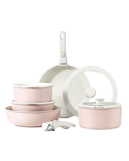 amazon viral pink and white cookware set on sale

#LTKFindsUnder100 #LTKHome #LTKSaleAlert