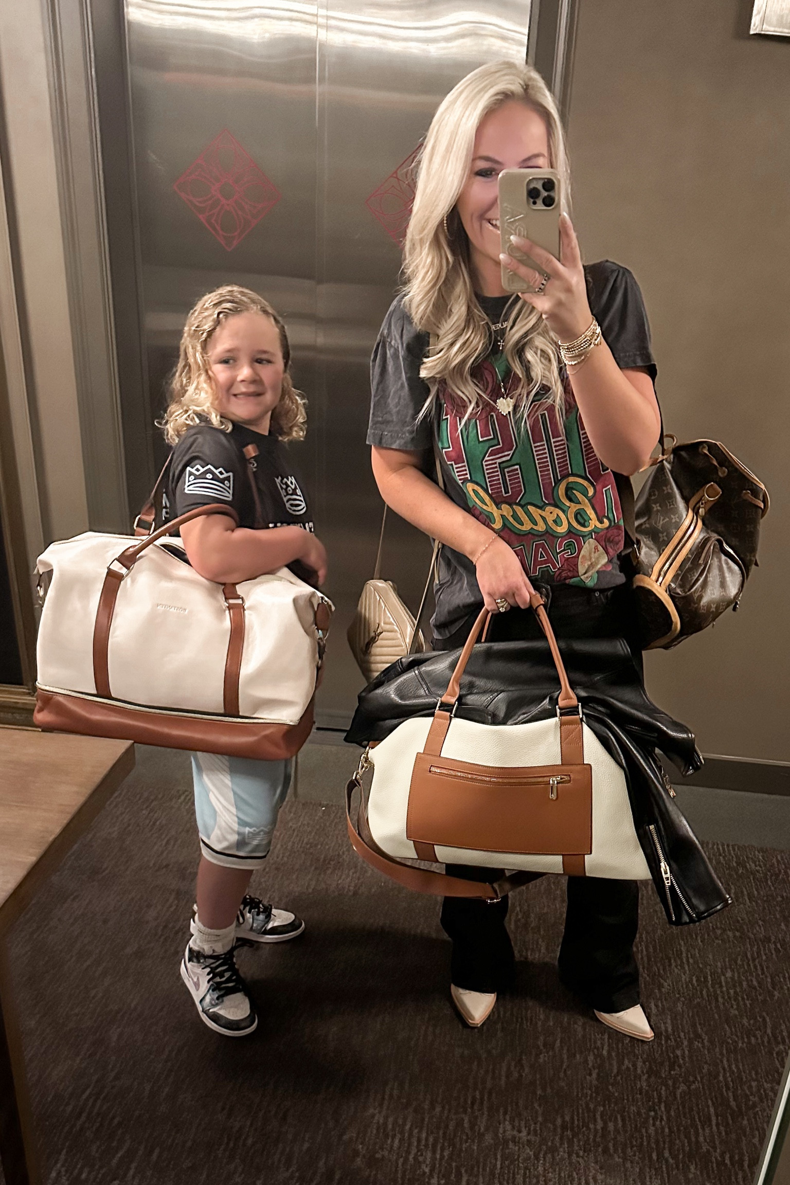 I love these travel bags! Amazon find! I have a vegan leather and real leather option! I love them both. The quality and color options are so good!! I love the pocket storage. I have used these on so my weekend trips already! 

#LTKitbag #LTKtravel