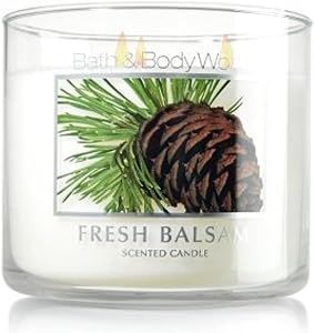 Bath & Body Works Slatkin & Co. Fresh Balsam 3-Wick Candle | Amazon (US)