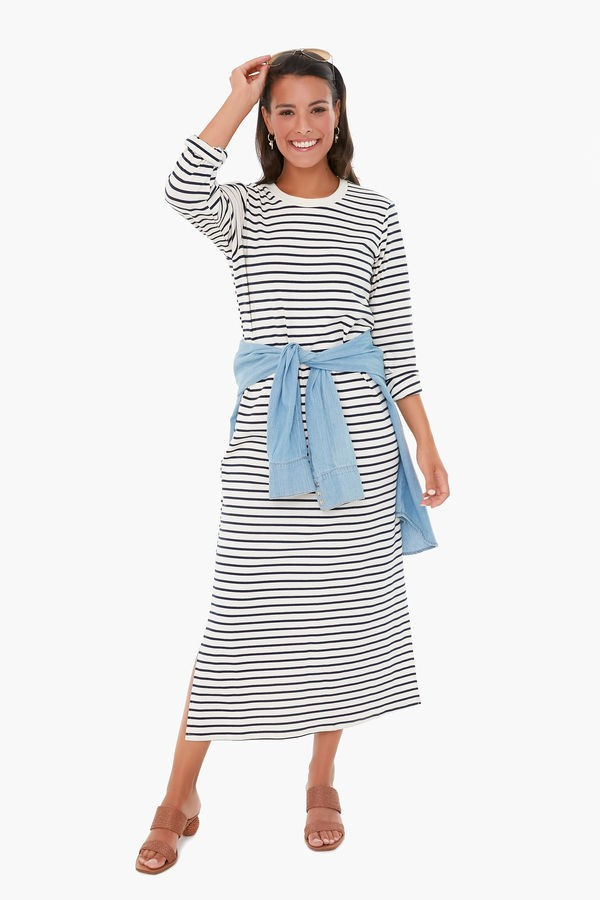 Navy Stripe Gio Maxi Dress | Tuckernuck (US)