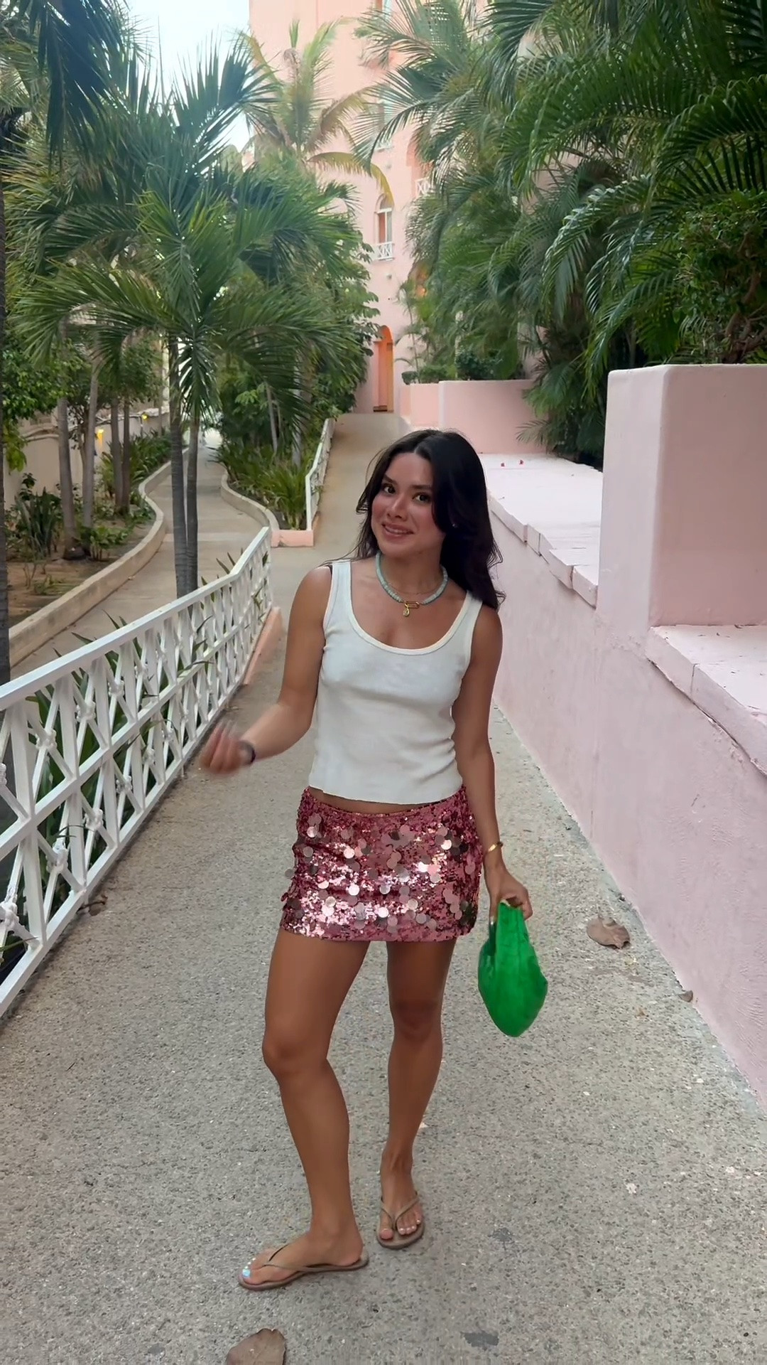 sequin mini skirt is always a yes !!!! 

sized up to a small in the skirt, brandy Melville tank, tkees sandals, bottega mini jodie bag, Alv jewels necklace

#LTKootd #LTKTravel #LTKPlusSize