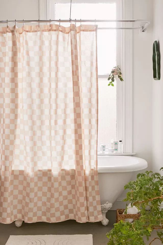 Checkerboard Shower Curtain | Urban Outfitters (US and RoW)