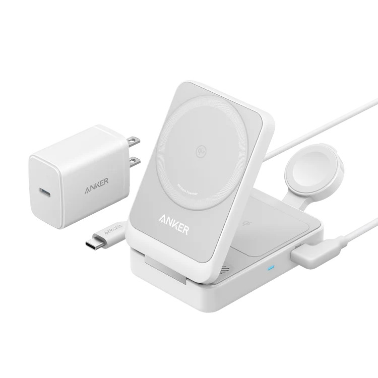 Anker MagGo Wireless Charging Station (Foldable 3-in-1) | Anker