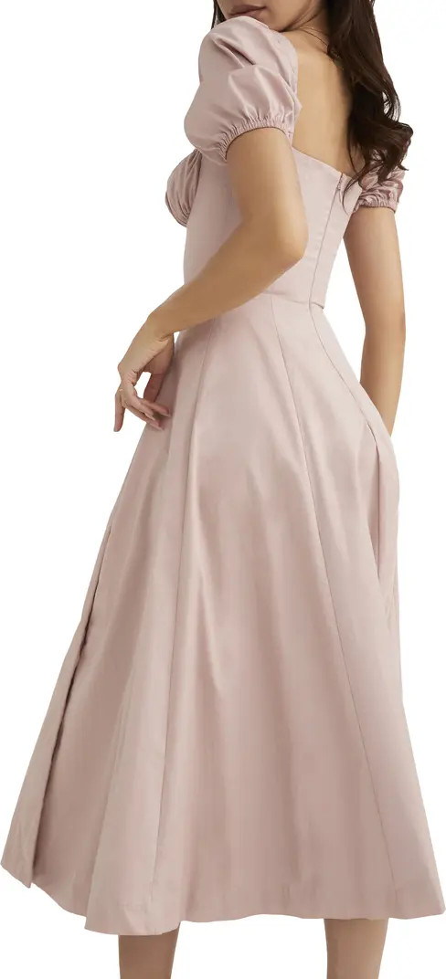 Tallulah Puff Sleeve Midi Dress | Nordstrom