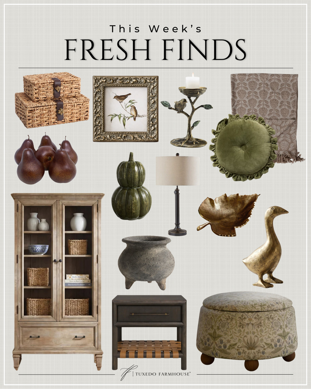 This week's fresh finds are full of timeless pieces that make it easy to welcome the season. From cozy pillows and woven storage to classic lighting, charming accents, and versatile furniture, these are the kinds of pieces you'll enjoy styling year after year. Which one is going home with you?

#LTKHome #LTKStyleTip #FreshFinds #FallDecor #NeutralHome #HomeStyling #CozyHome 

 #LTKSeasonal #LTKHome #LTKSaleAlert