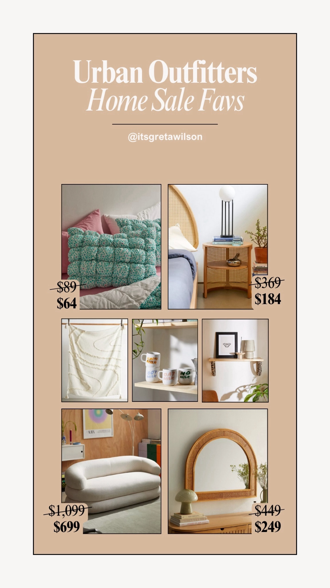 All of my favs from the Urban Outfitters Home sale! 

I’ve had the Felix sofa in my living room for a while now and I love it!!

home decor, coffee table, bedroom, mirror, nightstands 

#LTKhome #LTKsalealert #LTKGiftGuide