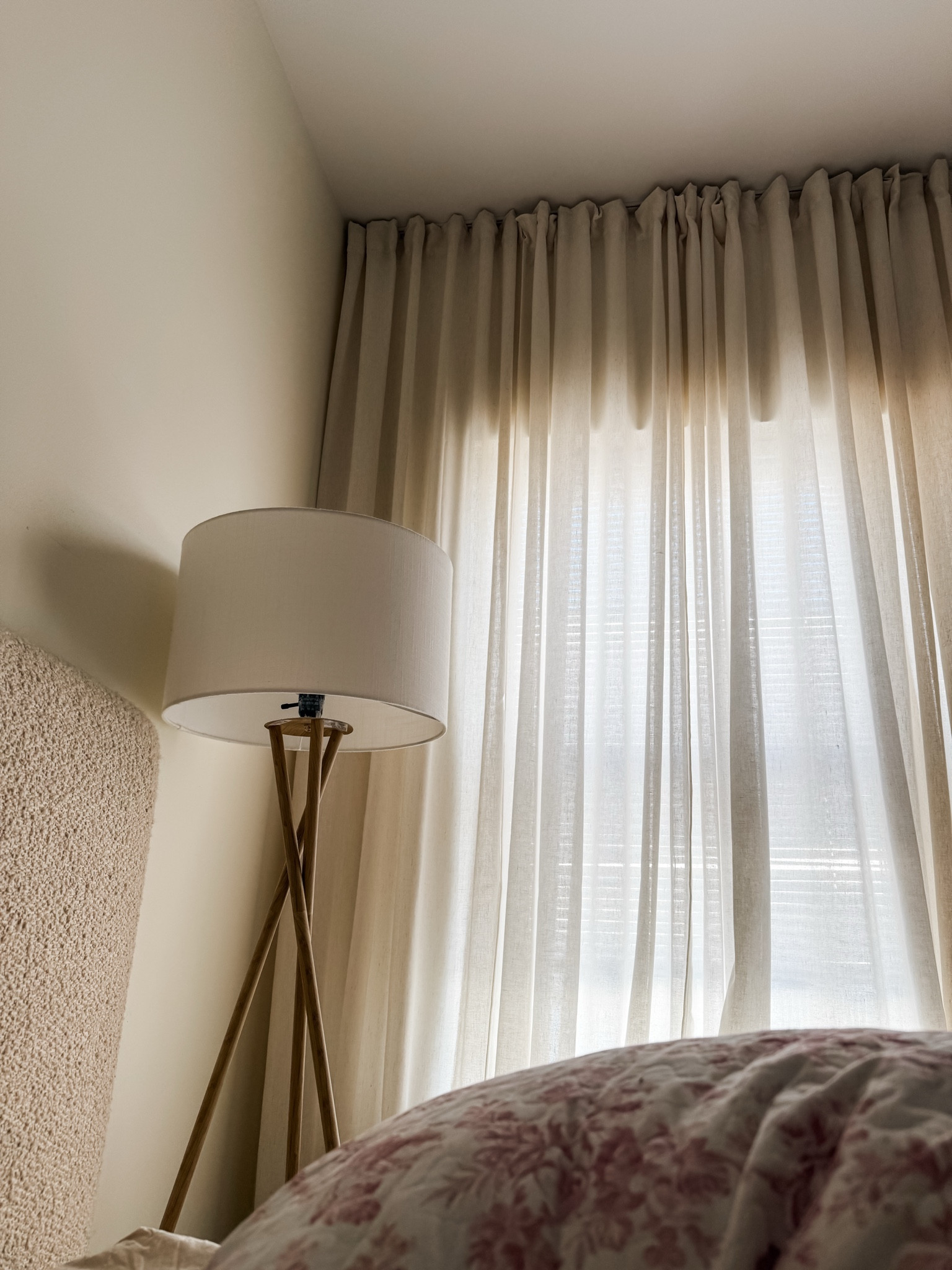 Dreamiest renter friendly curtains!
I purchase the color “birch"

Home decorating, bedroom, living roomm
