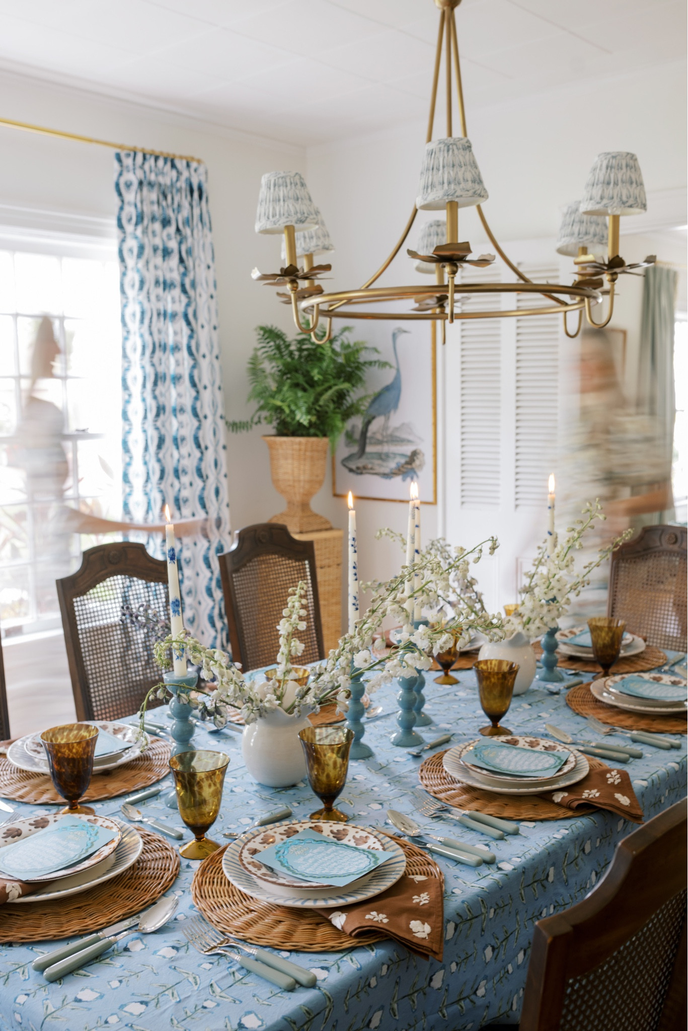 Blue and brown tablescape for fall 🩵🤎

#LTKfindsunder100 #LTKstyletip #LTKhome