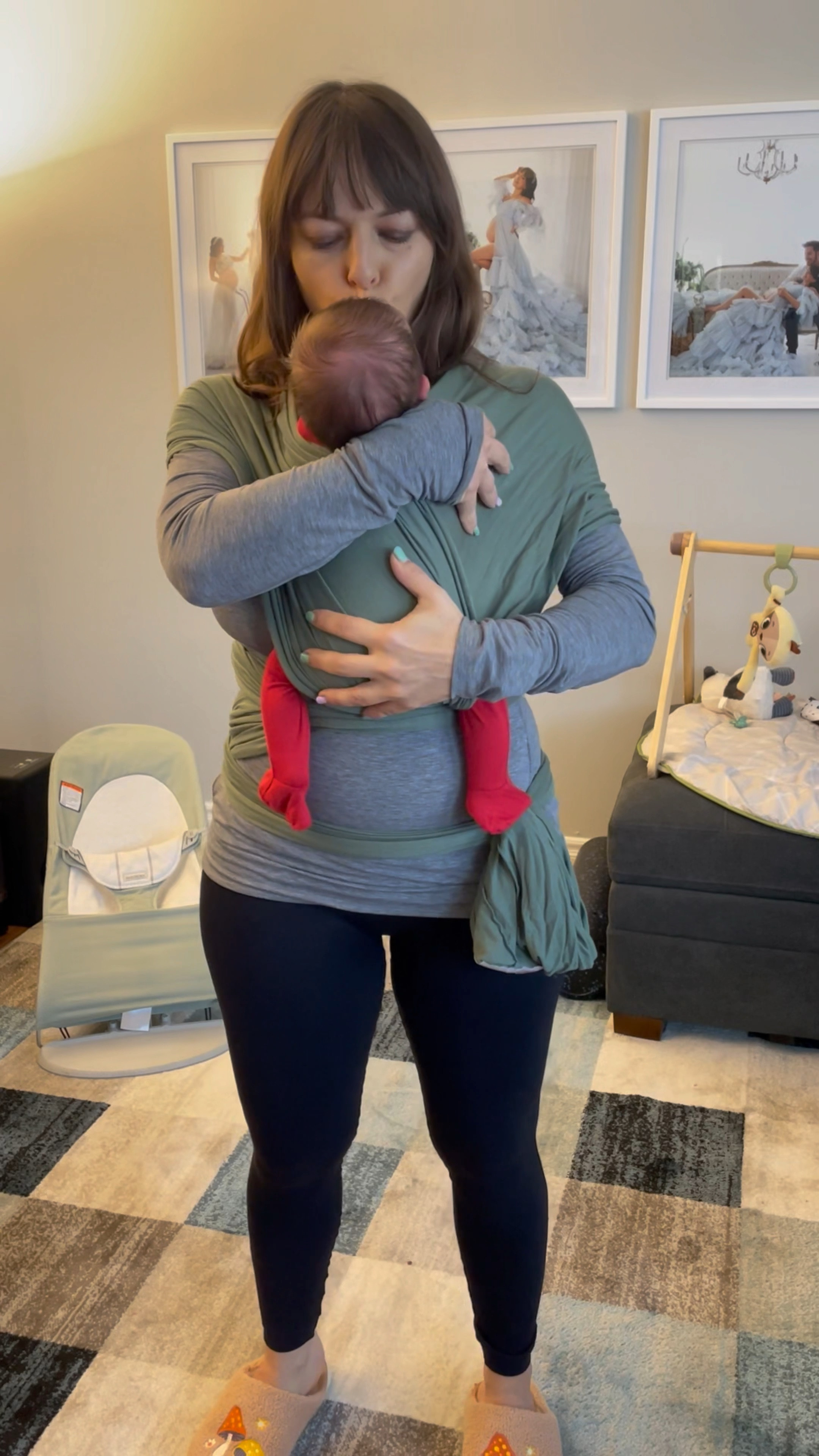 Using my Solly Baby wrap carrier for the first time. 
They have amazing solf pajamas and other baby items. 
 https://glnk.io/zlowm/olgakay 
This link will give you 20% off automatically 

#LTKBaby #LTKFamily #LTKHoliday