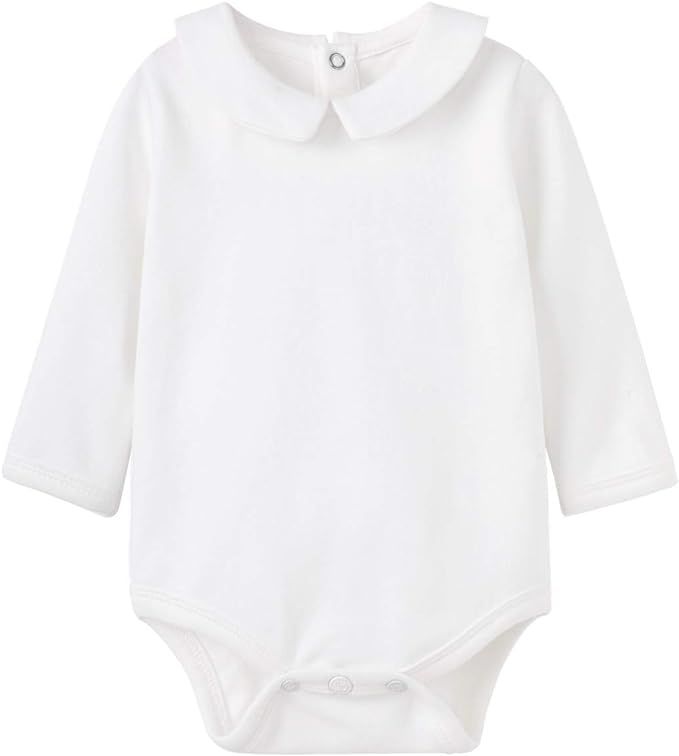pureborn Baby Boys Girls Bodysuit Super Soft Cotton Romper 0-24 Months | Amazon (US)