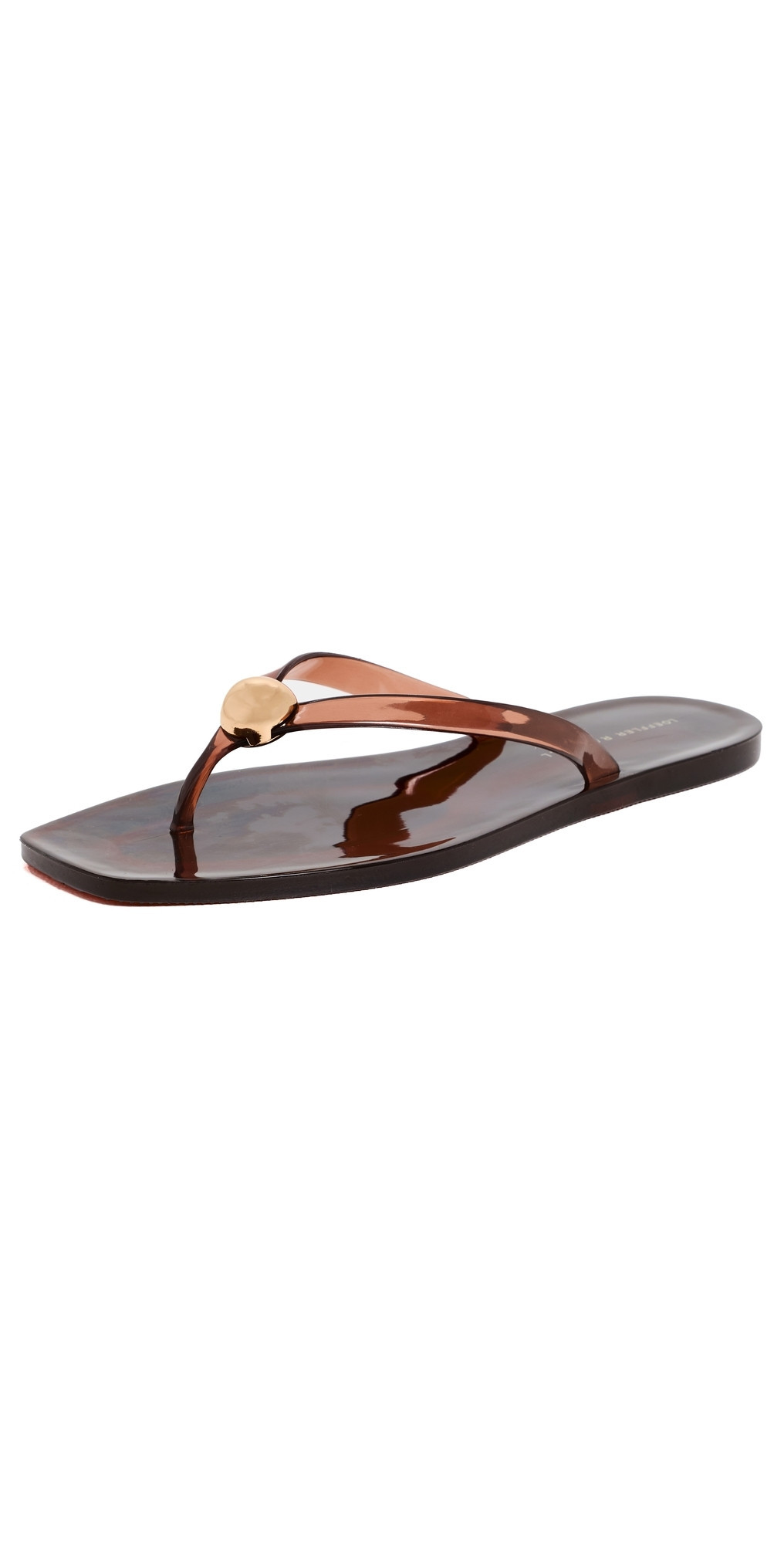Loeffler Randall Jovie Jelly Flip Flops Brown 7 | Shopbop