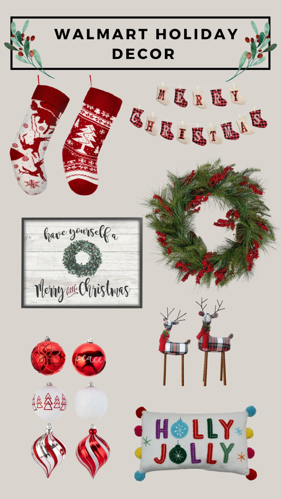 Holiday decor at Walmart #walmart #walmartfinds #walmarthome #holiday #christmas #home 

#LTKSeasonal #LTKhome #LTKHoliday