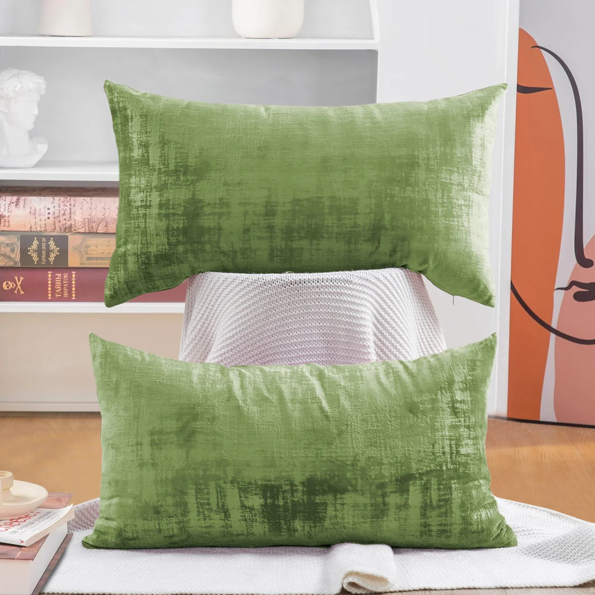 Textured Velvet Pillow Cover (Set of 2) | Wayfair North America