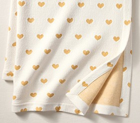 Heart Matelasse Baby Blanket | Pottery Barn Kids
