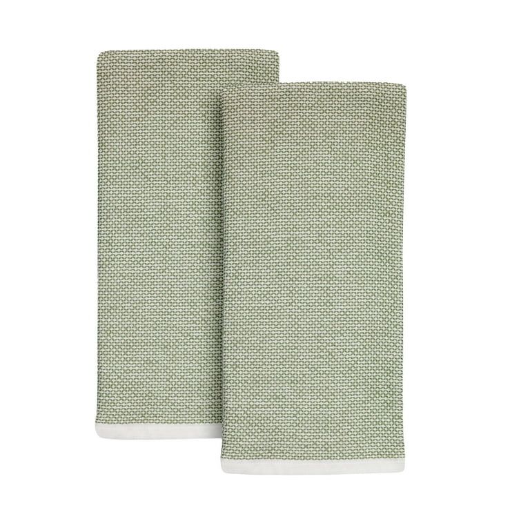 Better Homes & Gardens Adult 2 Piece Flat Woven Kitchen Towel, Green | Walmart (US)