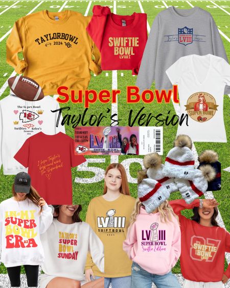Taylor Swift Super Bowl Super Bowl Las Vegas Swift Bowl Taylor Bowl In my football era Taylor Swift and Travis Kelce 

#LTKGiftGuide #LTKfindsunder50 #LTKparties