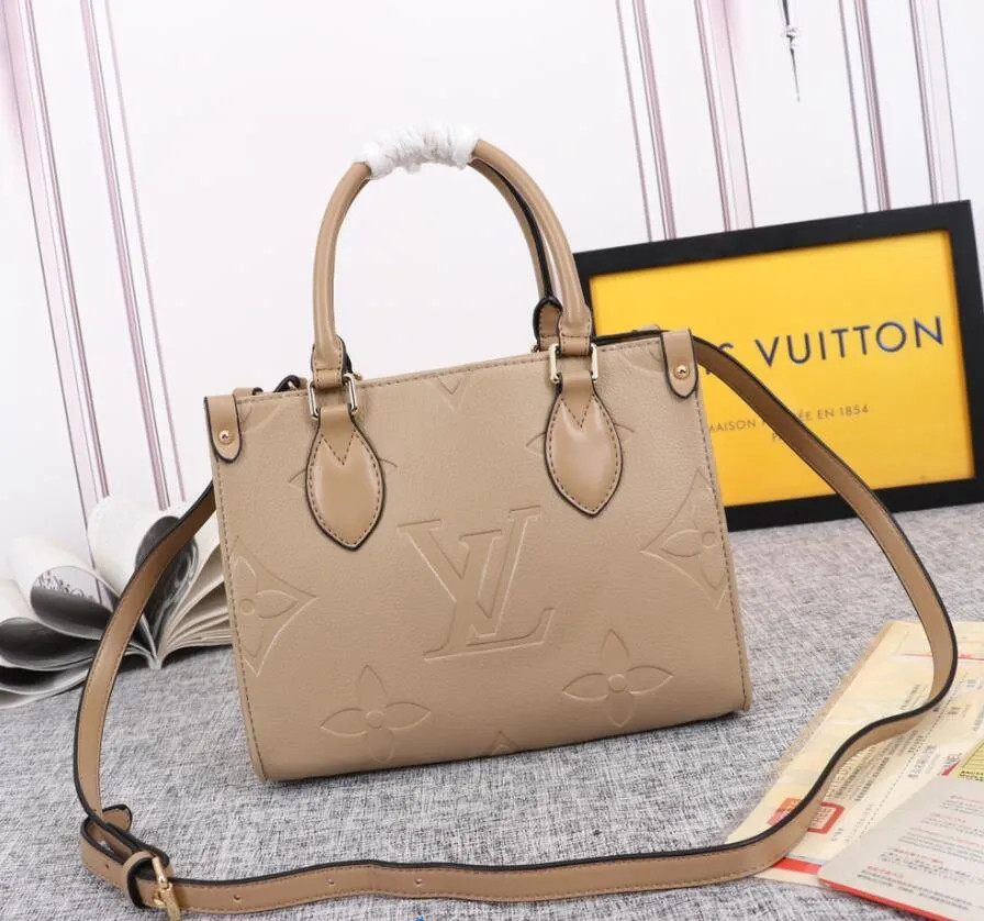 Louis Vuitton ONTHEGO shoulder bag WOMEN luxurys designers bags Embossing Monograms genuine leath... | DHGate