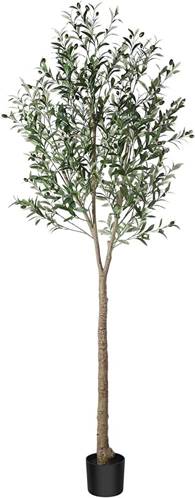 CROSOFMI Artificial Olive Tree Plant 7 Feet Fake Topiary Silk Tree, Perfect Faux Plants in Pot fo... | Amazon (CA)