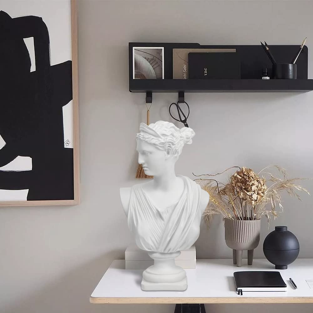 Norrclp 12.5in Greek Statue of Diana, Classic Roman Bust Greek Mythology Sculpture for Home Decor | Amazon (US)