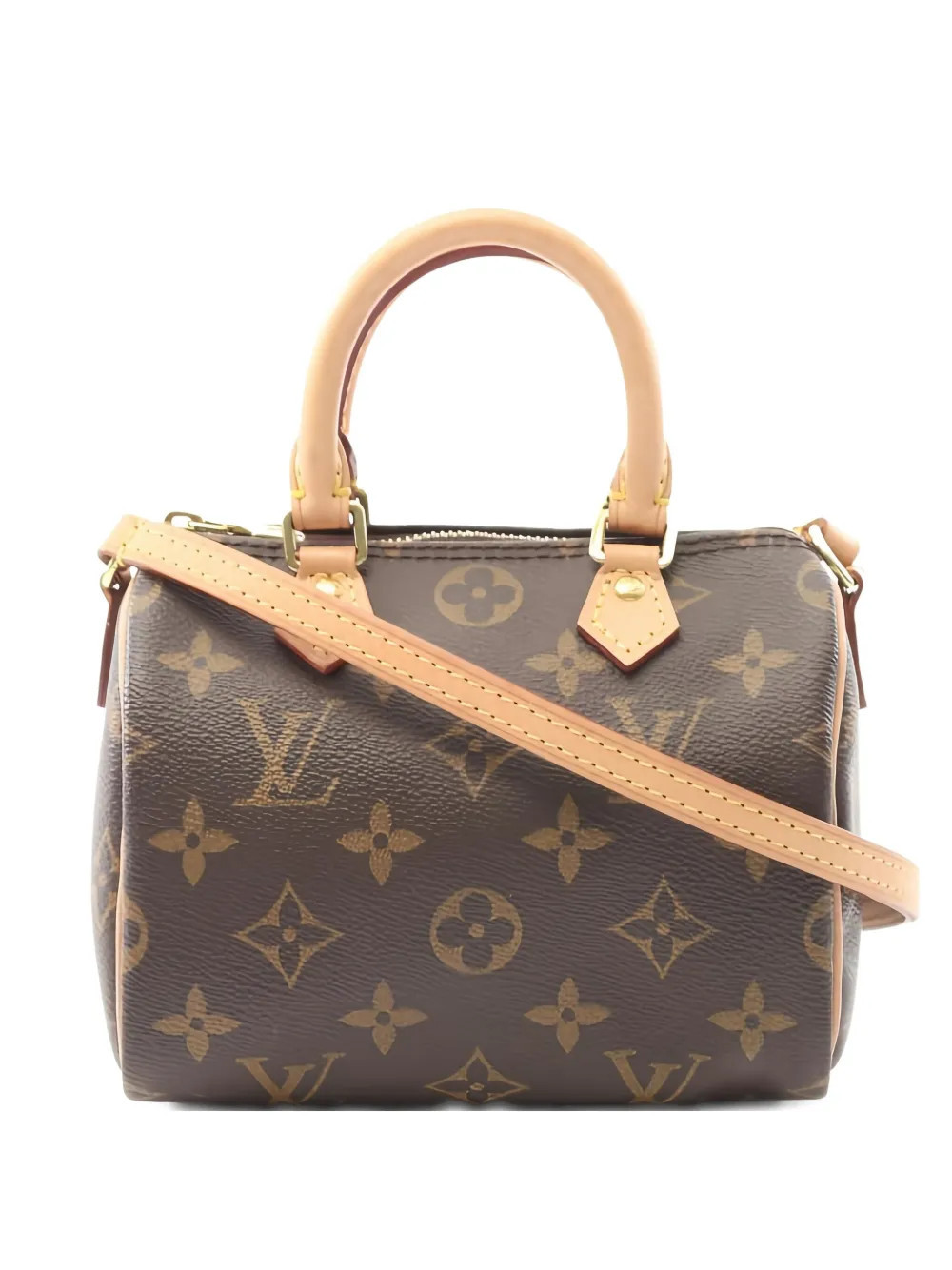 Louis Vuitton Pre-Owned Nano Speedy shoulder bag - Brown | Farfetch Global