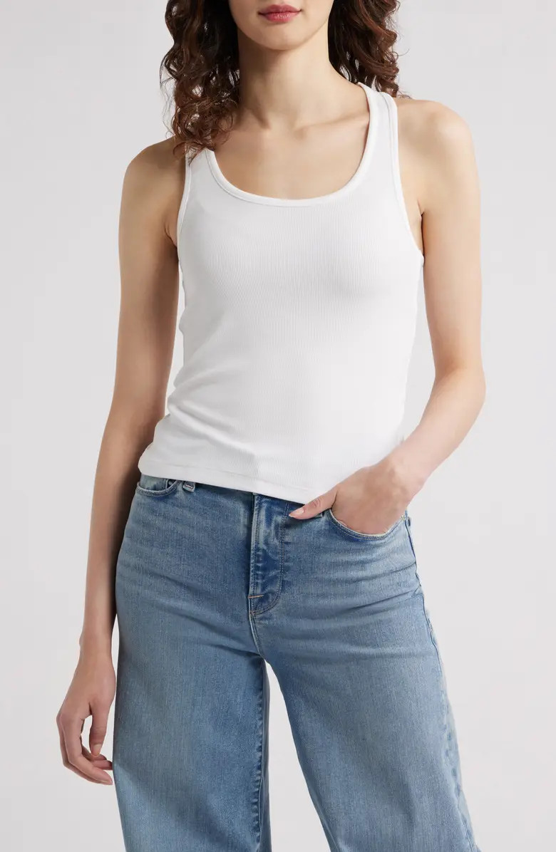 The Rib Scoop Neck Tank | Nordstrom