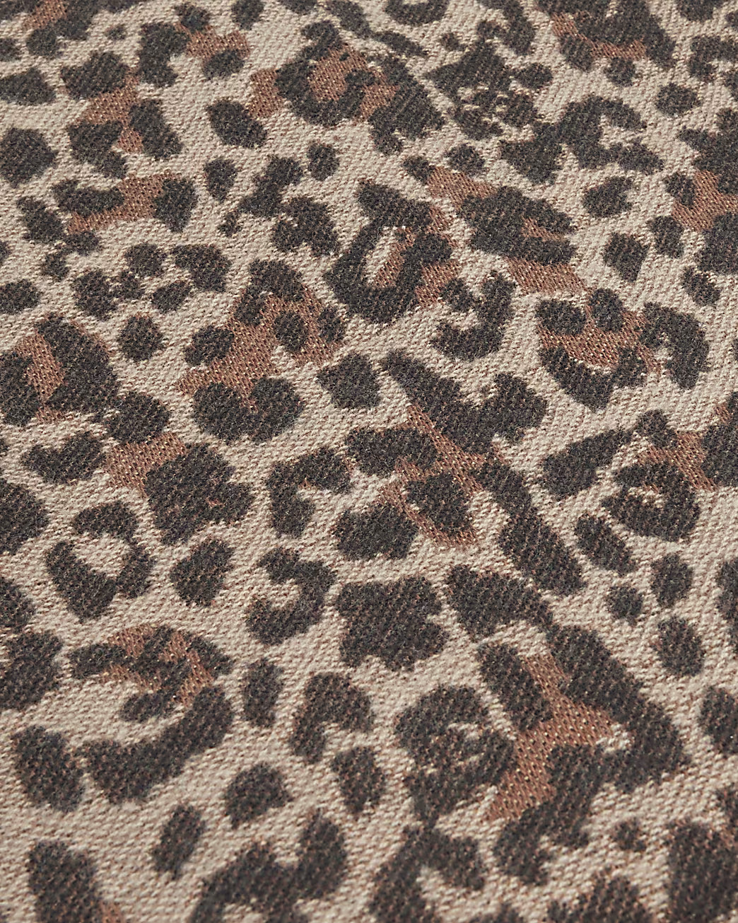 Brown blanket stitch leopard scarf | River Island UK & IE